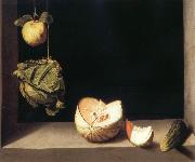 Still life with quince,cabbage,Melon and Cucumber